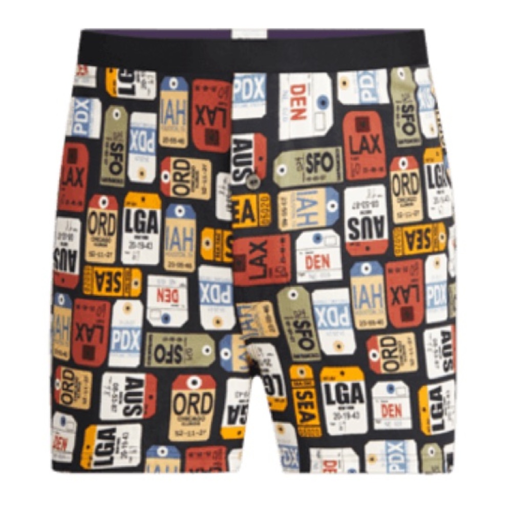 MeUNDIES men’s PACK YOUR BAGS BOXER BRIEF NO FLY OPENING